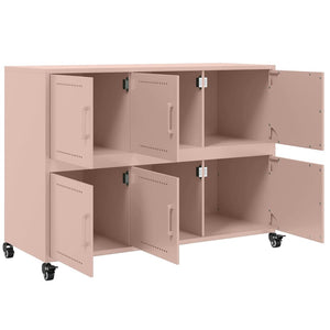 Credenza Rosa 100,5x39x72 cm in Acciaio Laminato a Freddo 846741