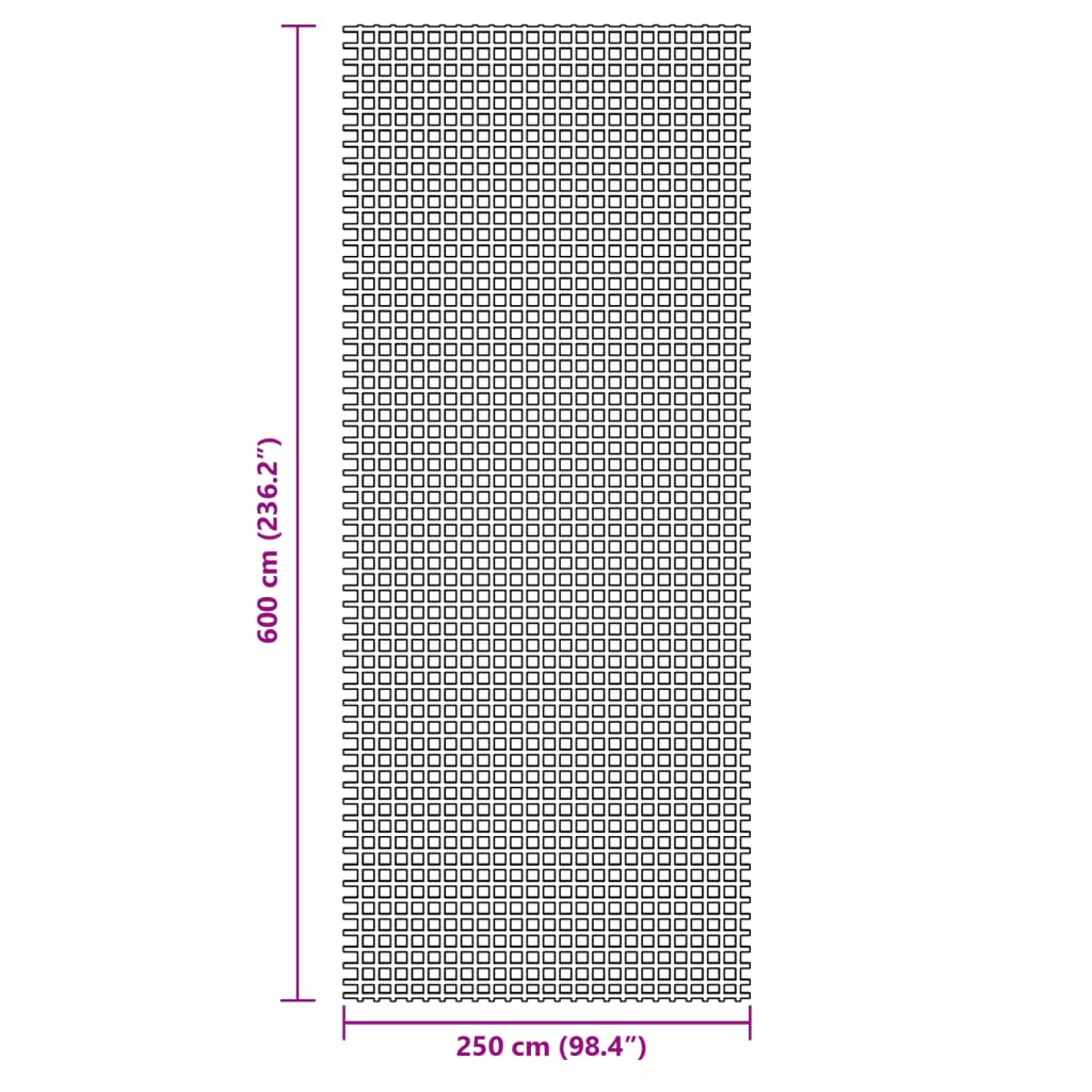 Tappeto da Campeggio Antracite 6x2,5 m 4008450