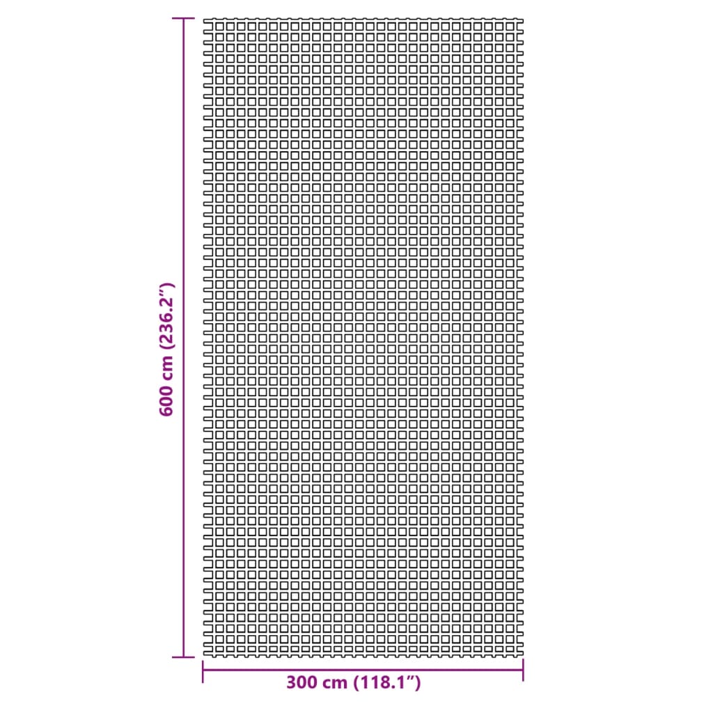 Tappeto da Campeggio Antracite 6x3 m 4008454