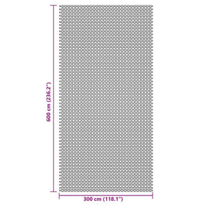 Tappeto da Campeggio Antracite 6x3 m 4008454