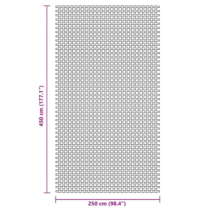 Tappeto da Campeggio Verde 4,5x2,5 m 4008473