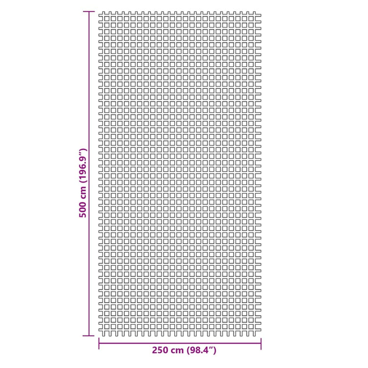 Tappeto da Campeggio Verde 5x2,5 m 4008474