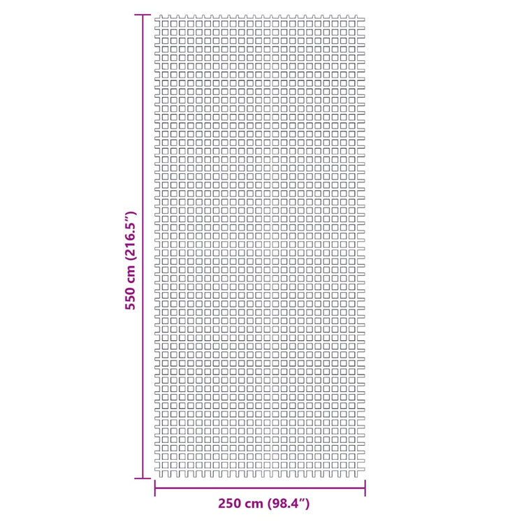 Tappeto da Campeggio Verde 5,5x2,5 m 4008475