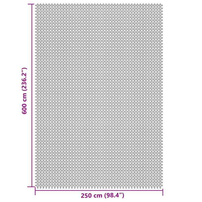 Tappeto da Tenda Grigio Chiaro 6x2,5 m 4008489