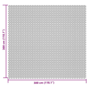 Tappeto da Campeggio Grigio Chiaro 3x3 m 4008490