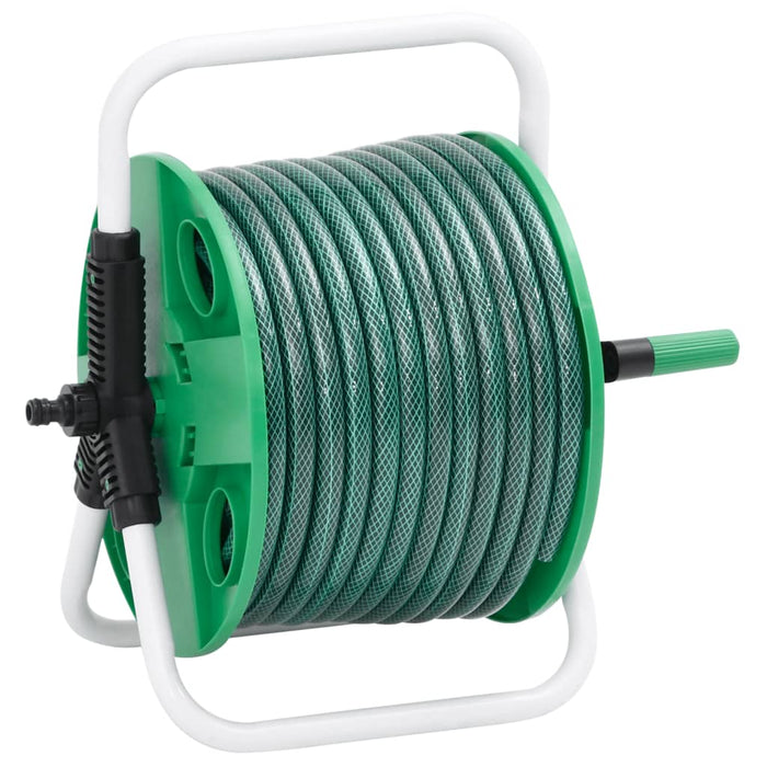 Avvolgitubo Autonomo Verde con Set Raccordi Tubo 0,5" 30 m PVC 3281511