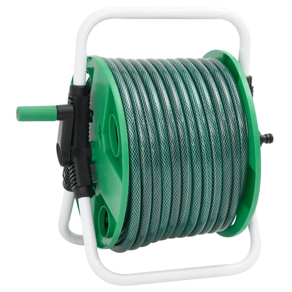 Avvolgitubo Autonomo Verde con Set Raccordi Tubo 0,75" 20 m PVC 3281513