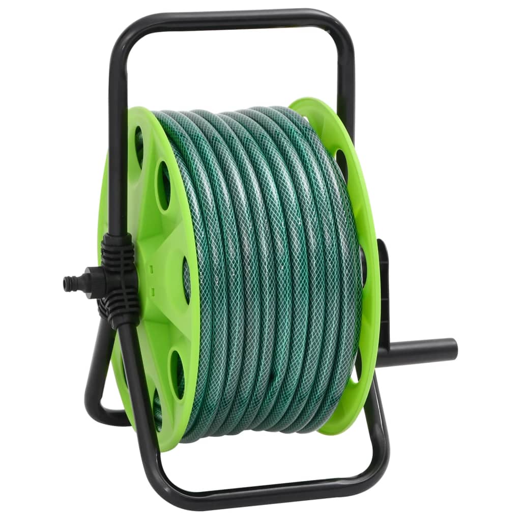 Avvolgitubo Autonomo Verde con Set Raccordi Tubo 0,5" 30 m PVC 3281518