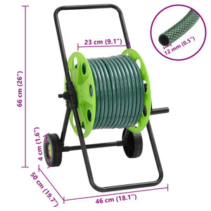 Carrello Avvolgitubo Giardino con Tubo 50 m PVC 3281522