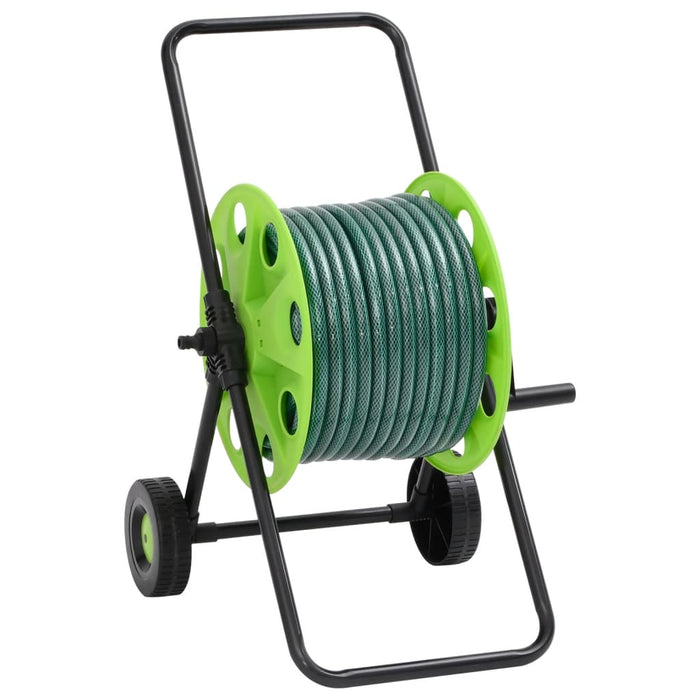 Carrello Avvolgitubo Verde con Set Raccordi Tubo 0,75" 20 m PVC 3281525