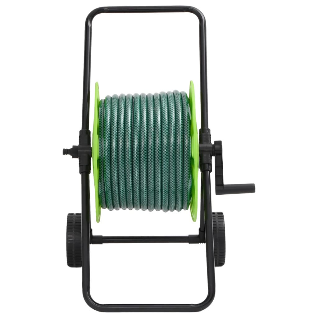 Carrello Avvolgitubo Verde con Set Raccordi Tubo 0,75" 30 m PVC 3281526