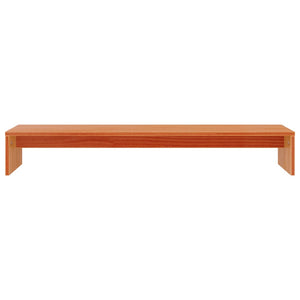 Supporto Monitor Marrone Cera 100x27x15 cm Legno Massello Pino 847165