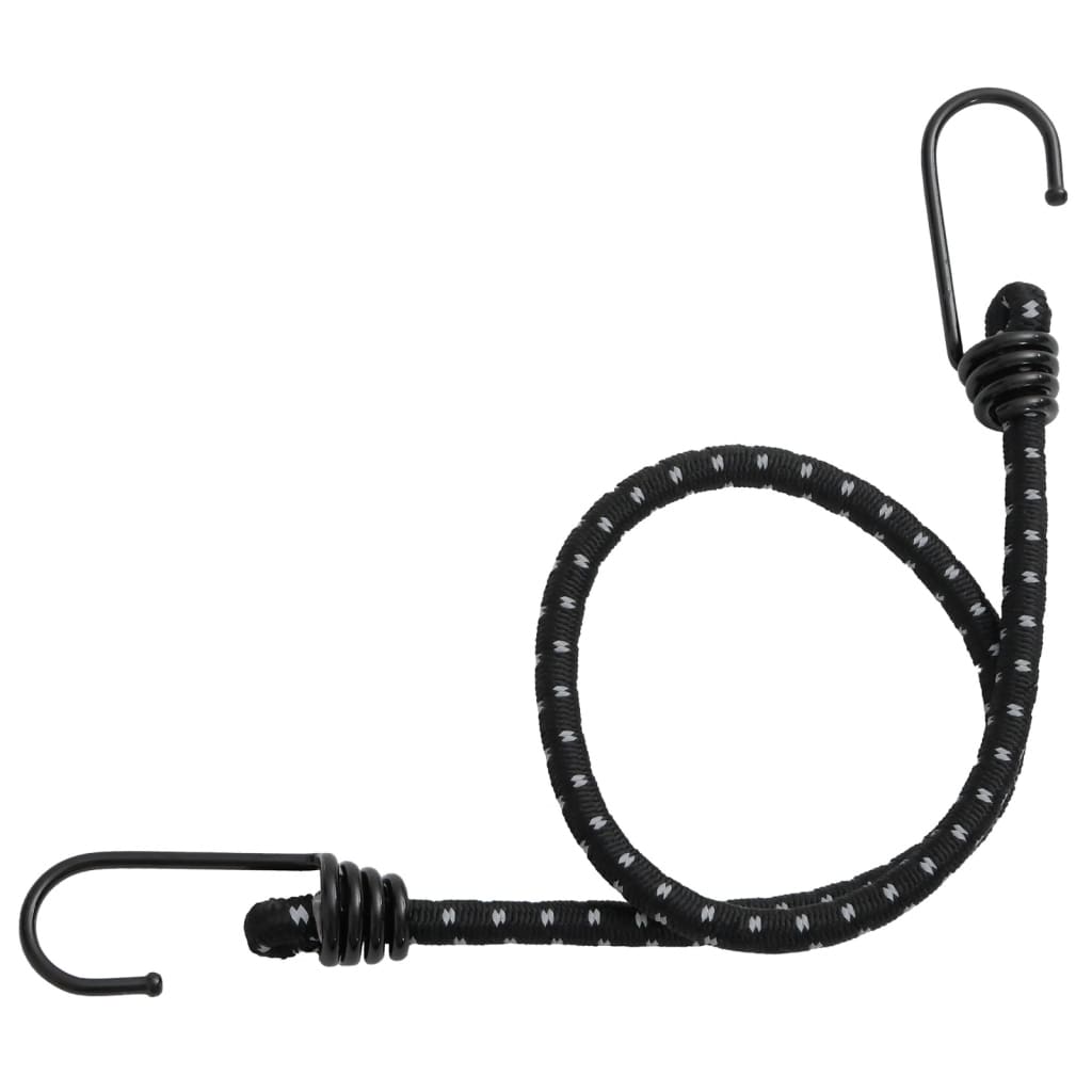 Corde Elastiche con Strisce Riflettenti e Ganci 10 pz 46 cm 4008145