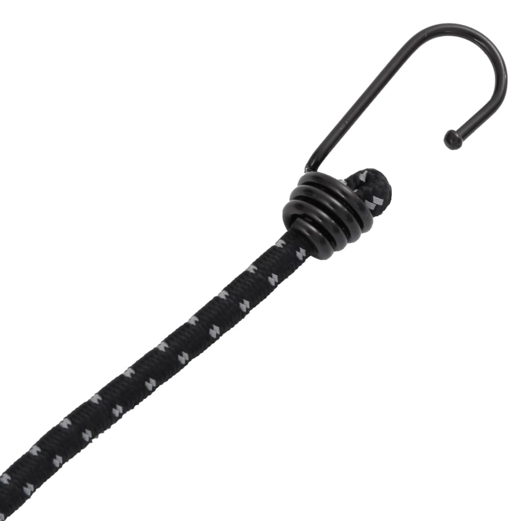 Corde Elastiche con Strisce Riflettenti e Ganci 10 pz 46 cm 4008145