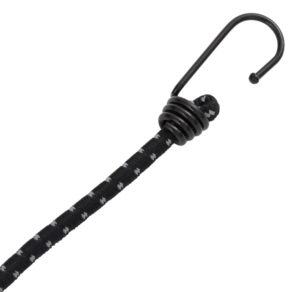 Corde Elastiche con Strisce Riflettenti e Ganci 10 pz 88 cm 4008151