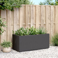 Fioriera da Giardino Grigio Scuro 80x36x35 cm in PP 368777