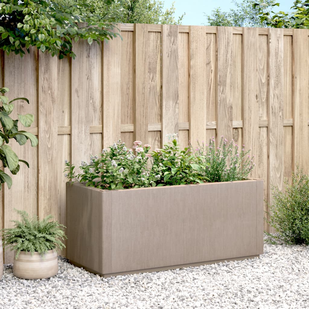 Fioriera da Giardino Marrone Chiaro 80x36x35 cm in PP 368778