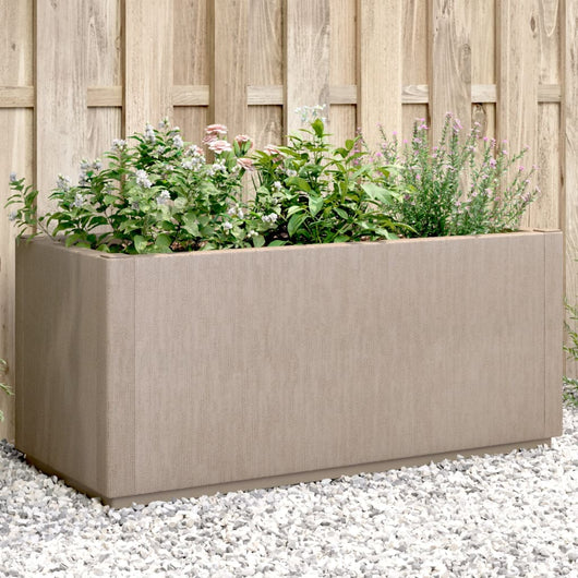 Fioriera da Giardino Marrone Chiaro 80x36x35 cm in PP 368778