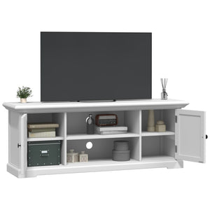 Mobile Porta TV Bianco 110x30x41 cm in Legno Multistrato 4009903