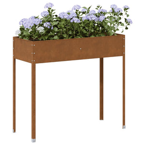 Fioriera da Giardino 100,5x40,5x90 cm in Acciaio Corten 4008961