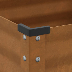 Fioriera da Giardino 45x45x88 cm in Acciaio Corten 4008968