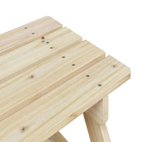 Tavolo da Picnic per 4 Bambini con Ombrellone Legno di Abete 3281613