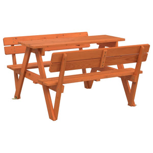 Tavolo da Picnic per 4 Bambini con Ombrellone Legno di Abete 3281620