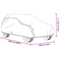 Copriauto per Fuoristrada Grigio Pieno XL Tessuto non Tessuto 4008942