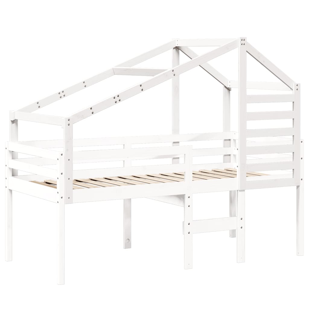 Tetto per Letto Bambini Bianco 198x87x113cm Legno Massello Pino 846874