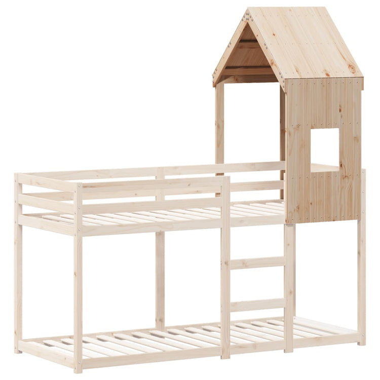 Tetto per Letto Bambini 60x89x134,5cm in Legno Massello di Pino 846885