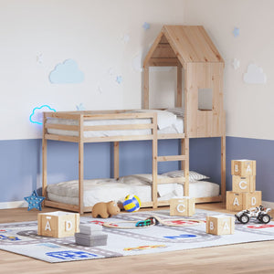 Tetto per Letto Bambini 60x89x134,5cm in Legno Massello di Pino 846885