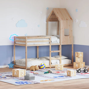 Tetto per Letto Bambini 60x99x139,5cm in Legno Massello di Pino 846888