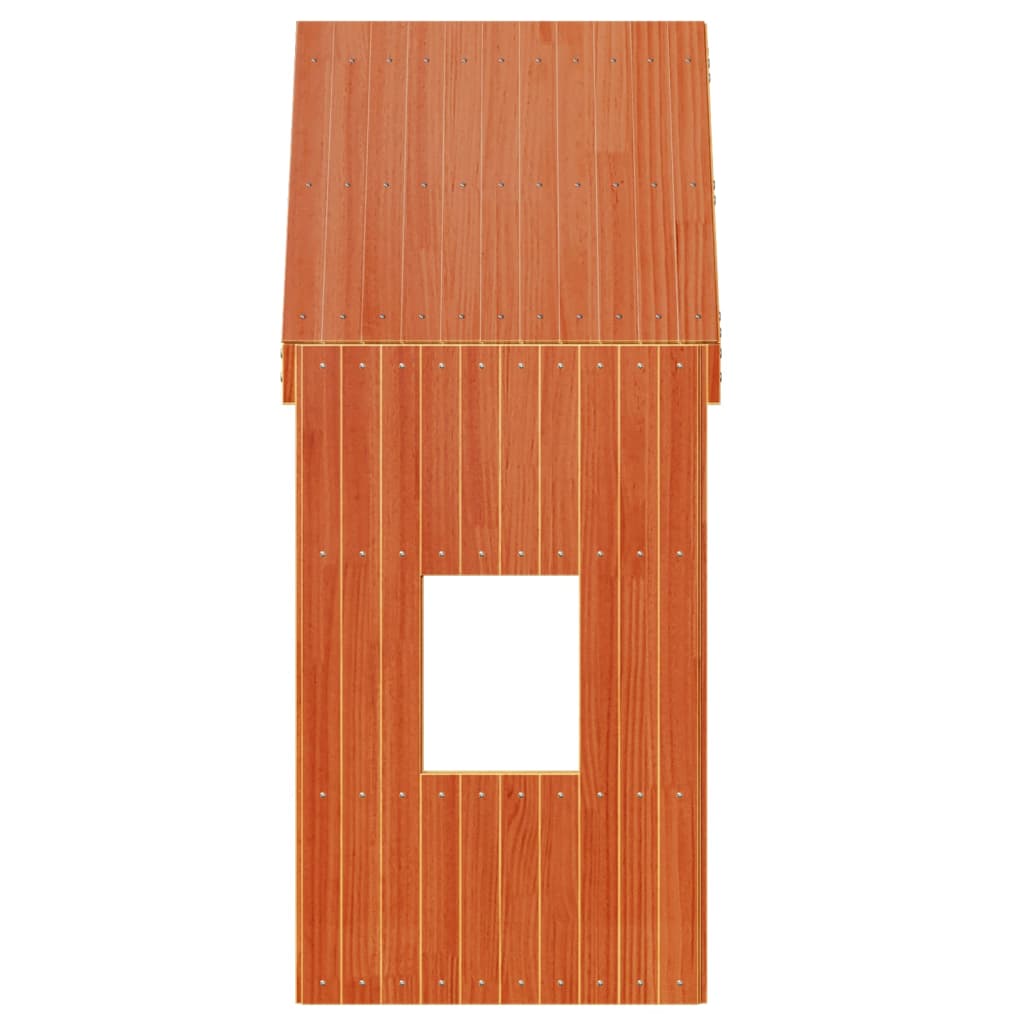 Tetto Letto Bambini Marrone Cera 60x99x139,5 cm Massello Pino 846890