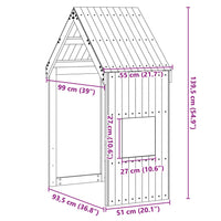 Tetto Letto Bambini Marrone Cera 55x99x139,5 cm Massello Pino 846893