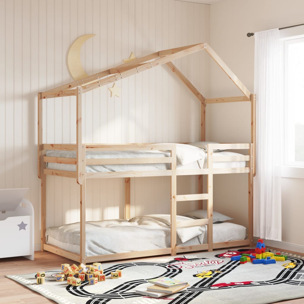 Tetto per Letto Bambini 213x85,5x144,5cm Legno Massello di Pino 846937