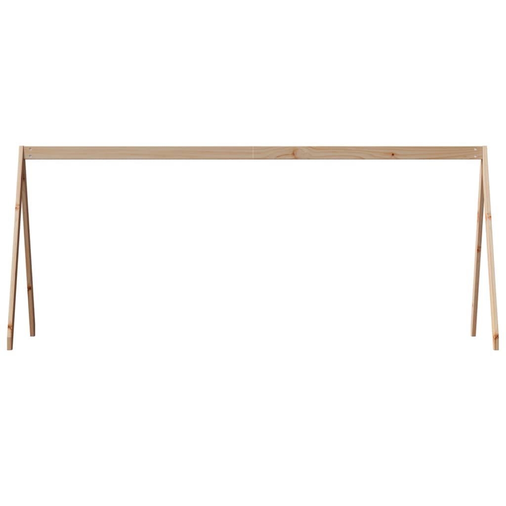 Tetto per Letto Bambini 209x95,5x88 cm Legno Massello di Pino 846946