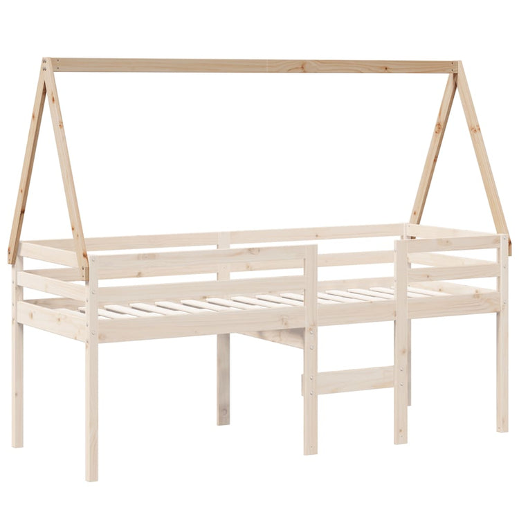 Tetto per Letto Bambini 209x85,5x88 cm Legno Massello di Pino 846949