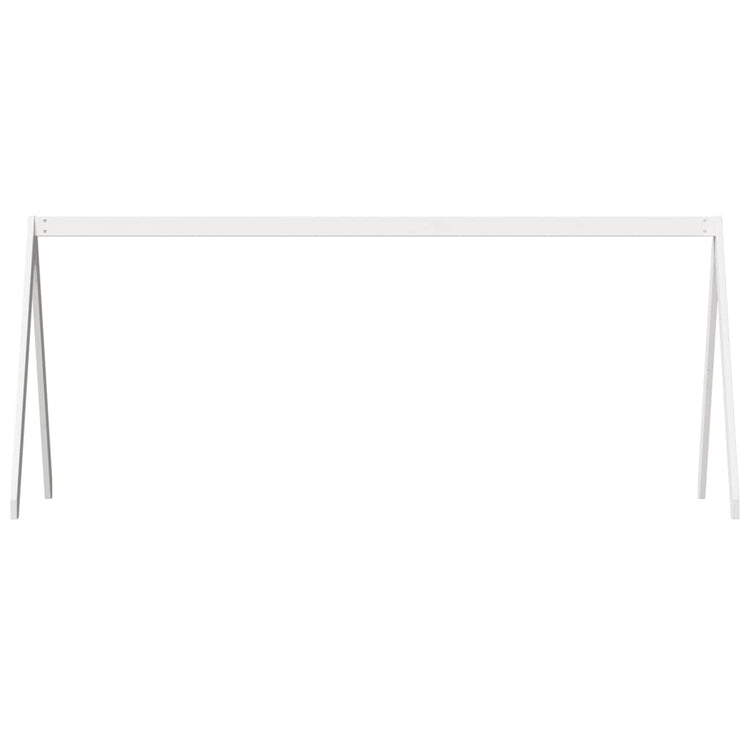 Tetto Letto Bambini Bianco 209x85,5x88 cm Legno Massello Pino 846950