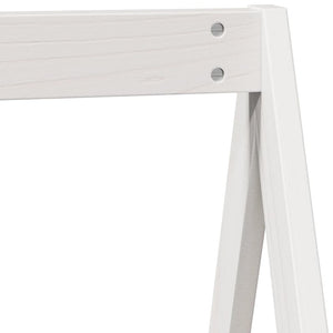 Tetto Letto Bambini Bianco 209x85,5x88 cm Legno Massello Pino 846950