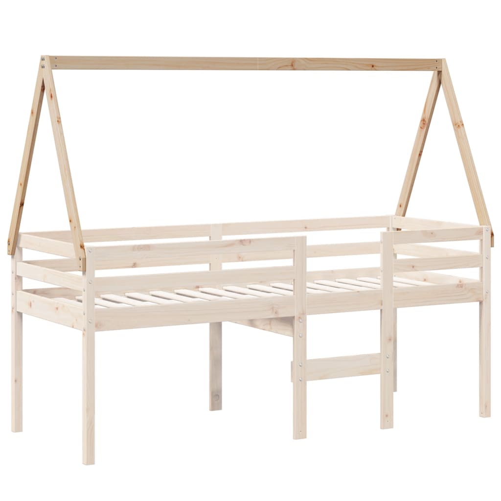 Tetto per Letto Bambini 199x95,5x88 cm Legno Massello di Pino 846952