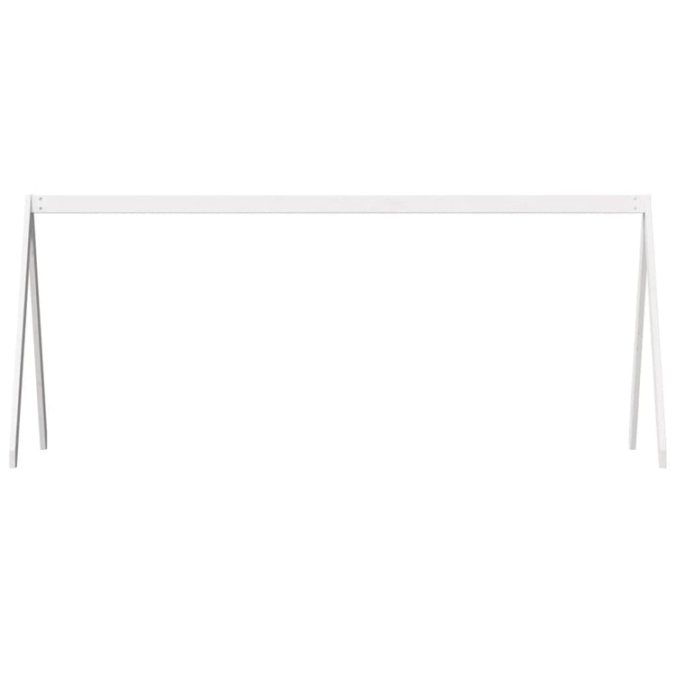 Tetto Letto Bambini Bianco 199x80,5x88 cm Legno Massello Pino 846956