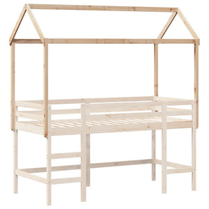 Tetto per Letto Bambini 217x95,5x159 cm Legno Massello di Pino 846958