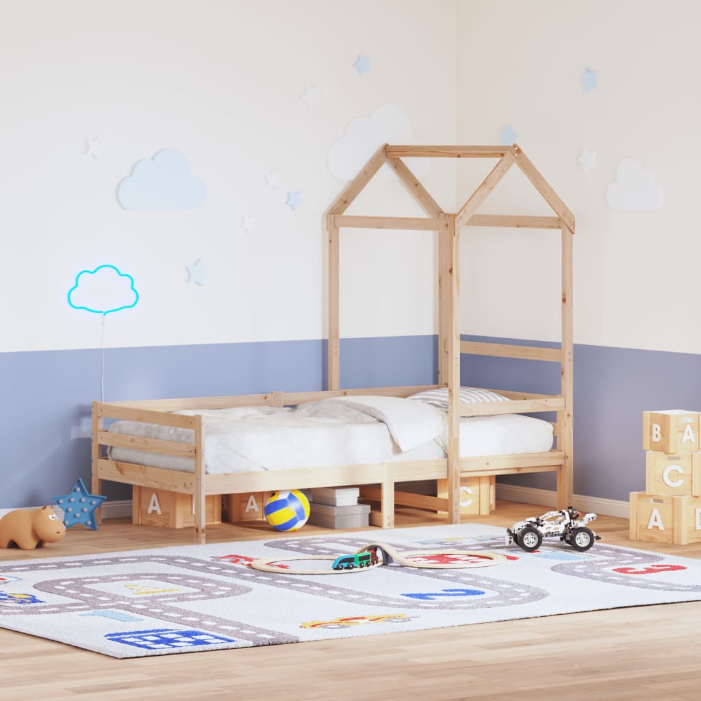 Tetto per Letto Bambini 118x70x176,5 cm Legno Massello di Pino 846985