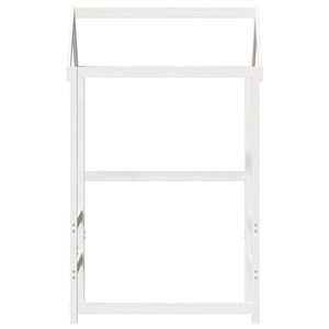 Tetto Letto Bambini Bianco 118x70x176,5 cm Legno Massello Pino 846986