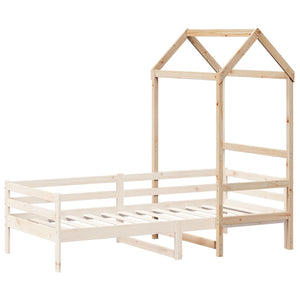 Tetto per Letto Bambini 108x70x176,5 cm Legno Massello di Pino 846988