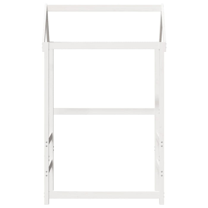 Tetto Letto Bambini Bianco 98x70x176,5 cm Legno Massello Pino 846992