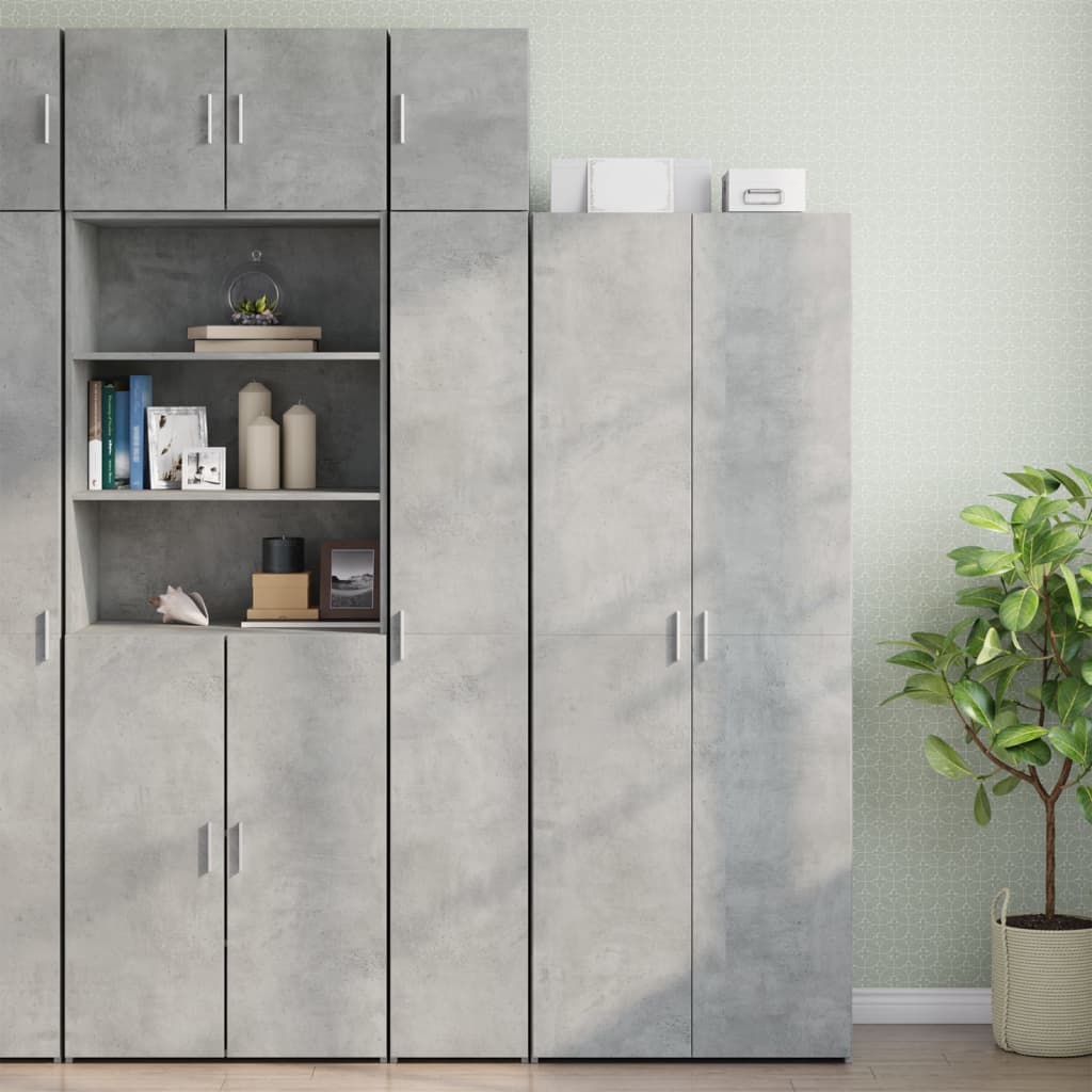 Mobile a Parete Grigio Cemento 30x42,5x40 cm Legno Multistrato 846092