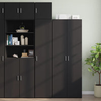 Mobile a Parete Nero 40x42,5x40 cm in Legno Multistrato 846097