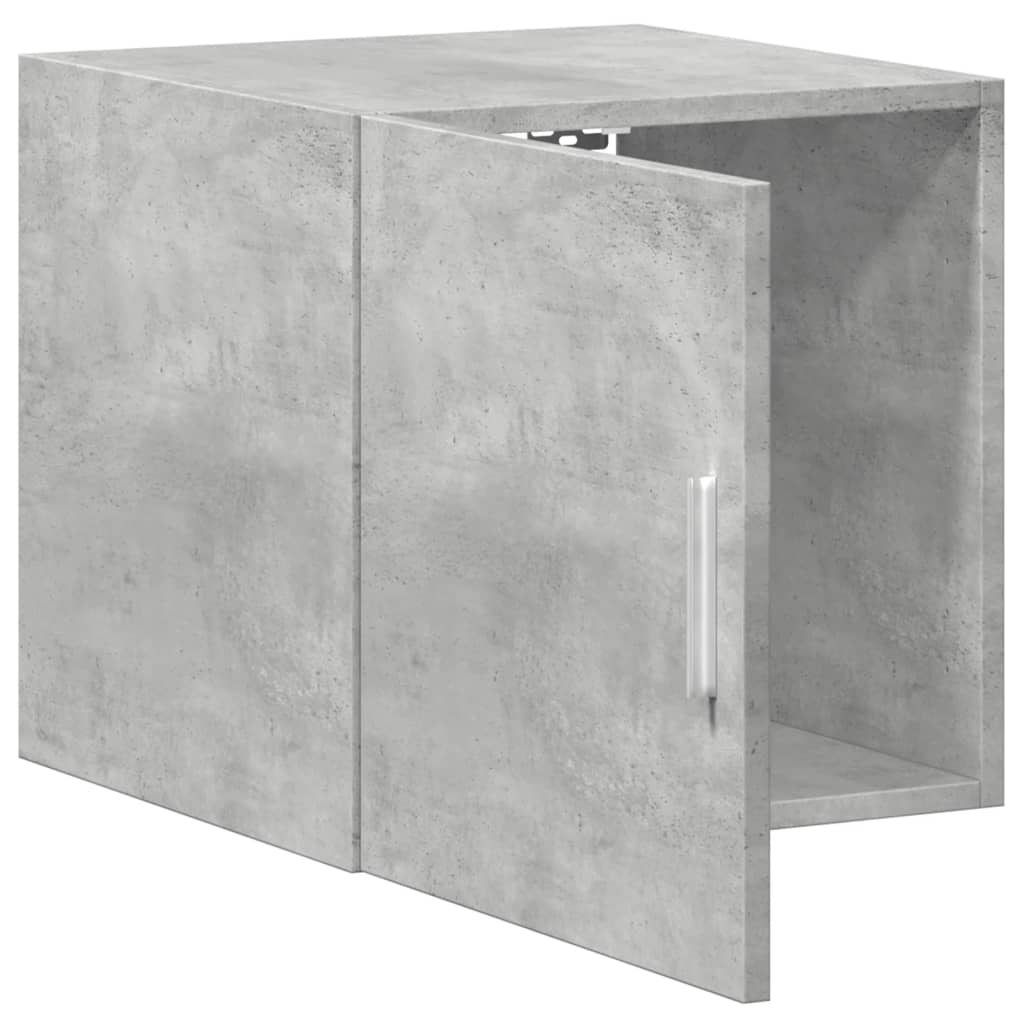 Mobile a Parete Grigio Cemento 40x42,5x40 cm Legno Multistrato 846099