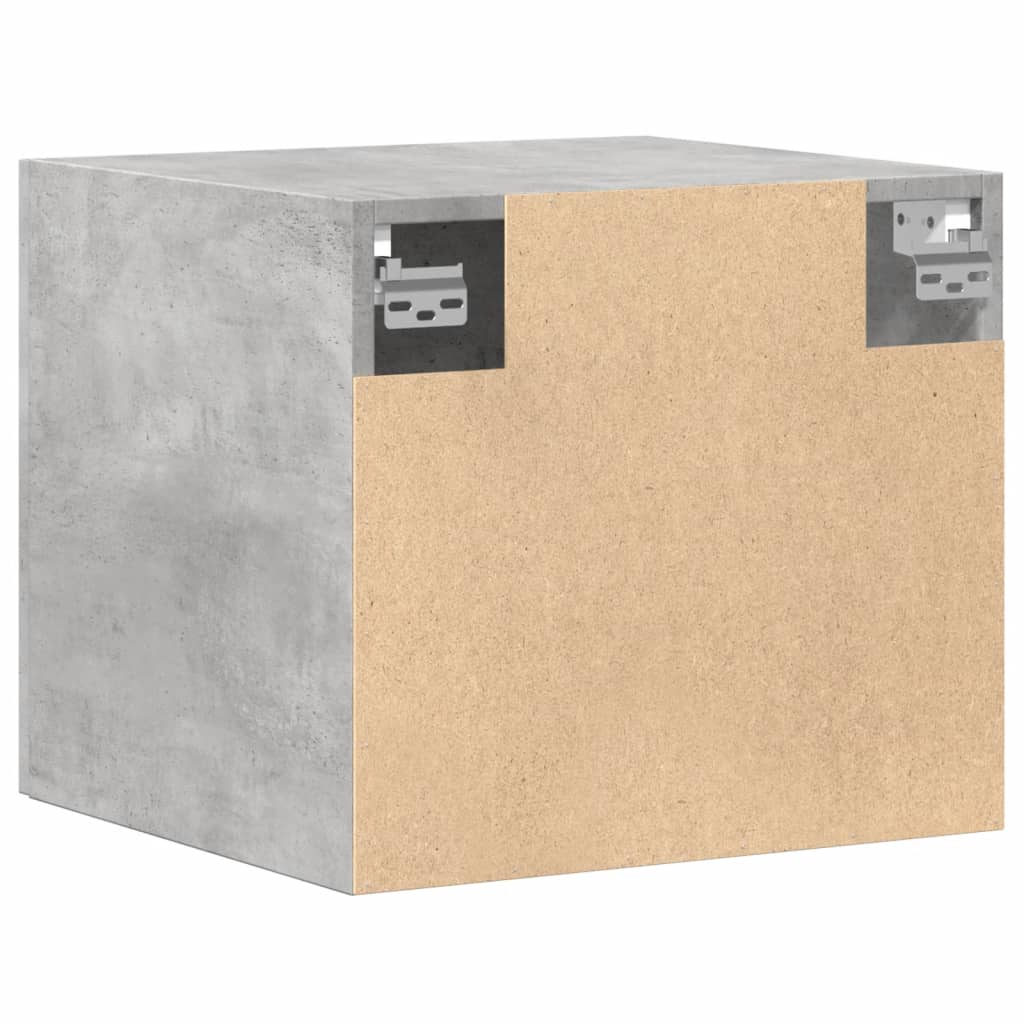 Mobile a Parete Grigio Cemento 45x42,5x40 cm Legno Multistrato 846106